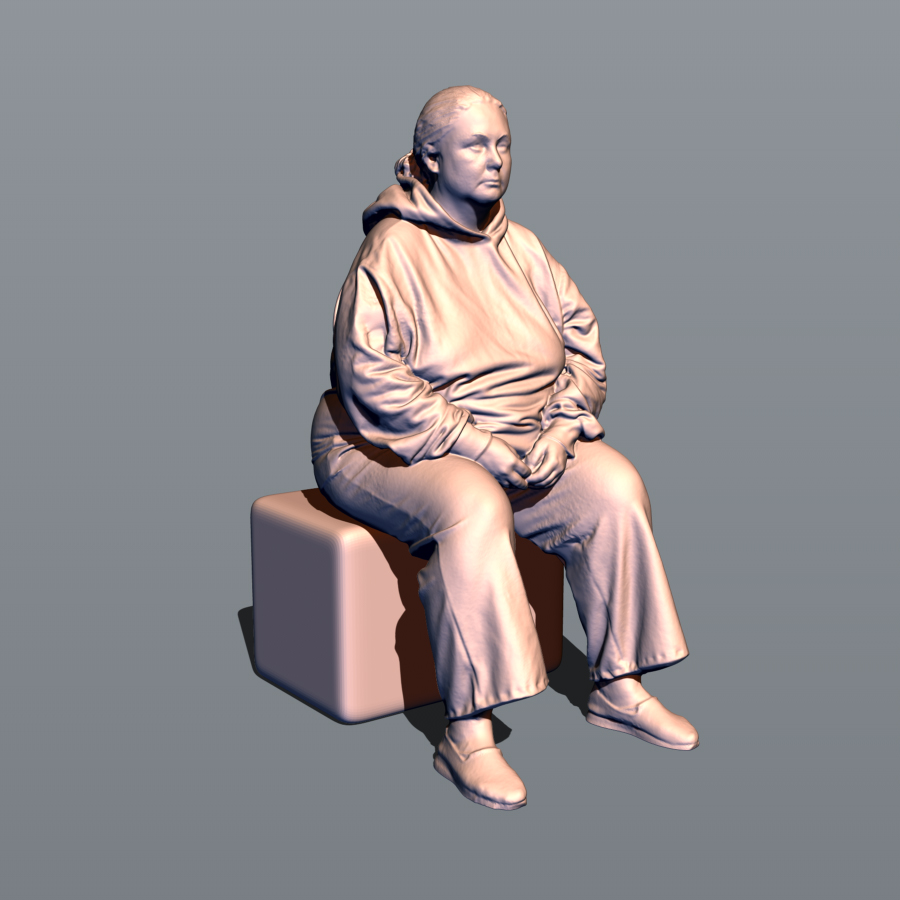 1:24 Фигура Марина сидящая (масштаб 1:24, окрашенная) - MPF24-916okr