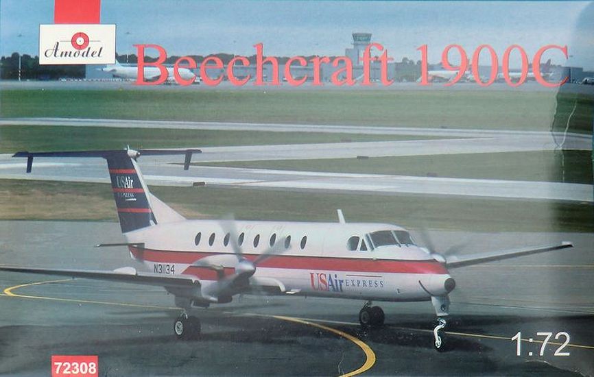 1:72 Сборная модель Американский пассажирский самолет Beechcraft 1900C - 72308