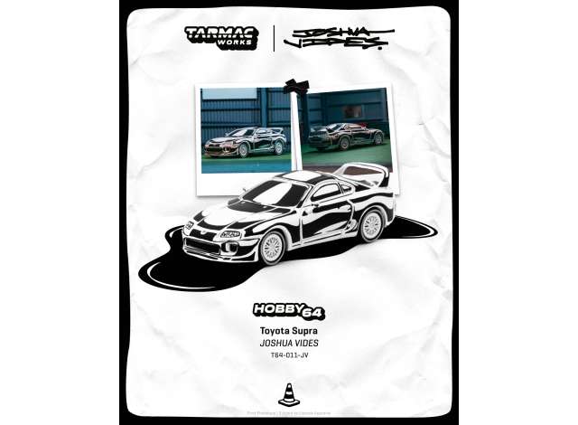 1:64 Toyota Supra, Designed by Joshua Vides, chrome - T64-011-JV