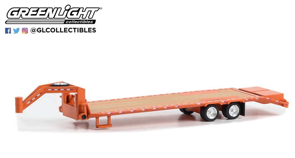 1:64 полуприцеп к пикапу Gooseneck Trailer (2023), Orange - 30486