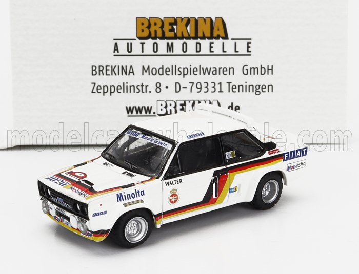 1:87 FIAT 131 Abarth N1 Winner Rally Hunsrueck (1979) Walter Rohrl - Christian Geistdorfer, White - 22662