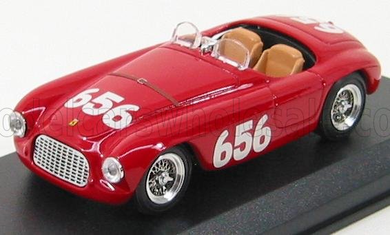 1:43 FERRARI 166mm Spider №656 Mille Miglia (1950) Marzotto - Marini, Red - ART041