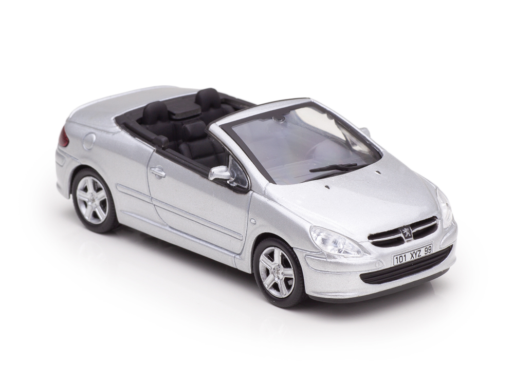 1:43 PEUGEOT 307 Cc Cabriolet Open (2003), Silver - SCNA0227