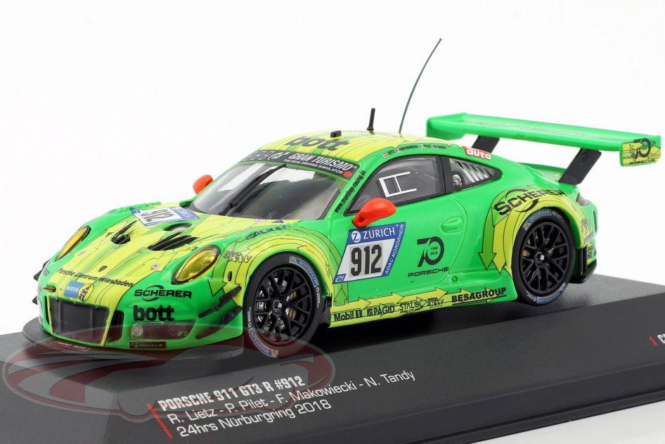 1:43 PORSCHE 911 (991) GT3 R №912 24h Nuerburgring Richard Lietz, Patrick Pilet, Fred Makowiecki, Nick Tandy (2018) - CMR43012