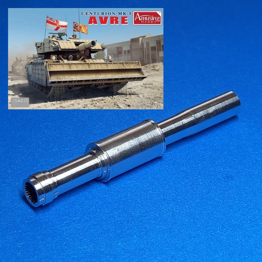1:35 Британская 165-мм гаубица, Центурион инженерных войск Centurion AVRE MK 5, с нарезами (Amusing Hobby 35A035) - MG-3627
