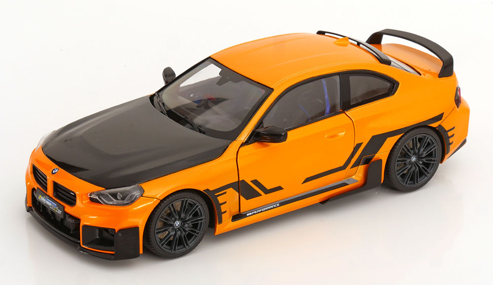 1:18 BMW M2 Performance Parts (G87) (2024), orange-metallic black - S1812903