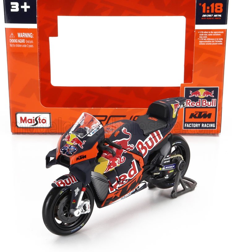 1:18 KTM Rc16 Team Red Bull Factory Racing №43 Motogp Season (2023) Jack Miller, Blue Red Yellow - 36393-MIL-43