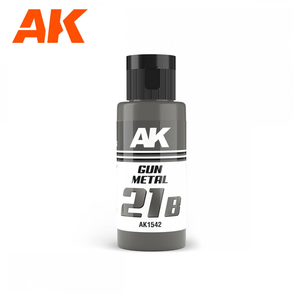 Краска акриловая Dual Exo 21B - Gun Metal, 60ml - AK1542
