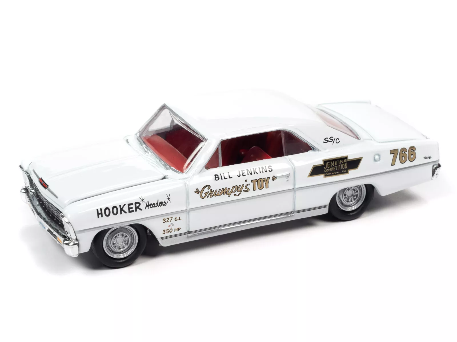 1:64 CHEVROLET Nova Bill Jenkins 'Grumpy's Toy' (1966), white - RC014-RCSP019