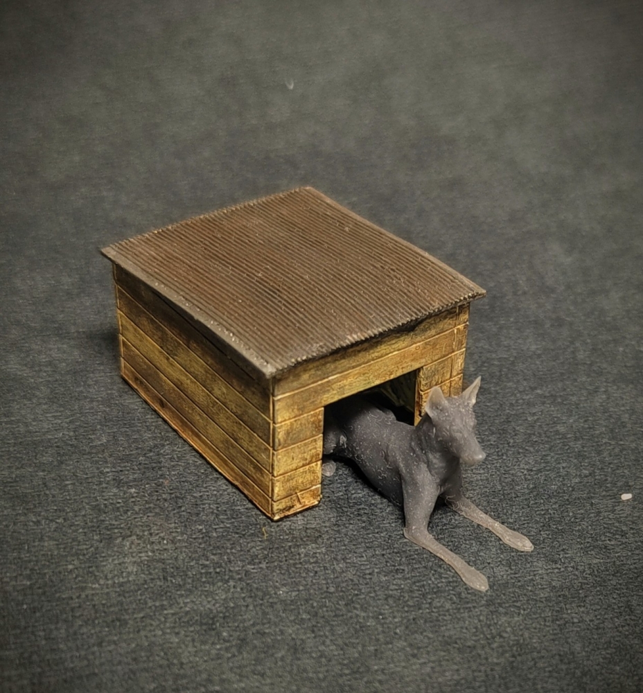 1:43 Фигурка собаки и будка - sfs2043