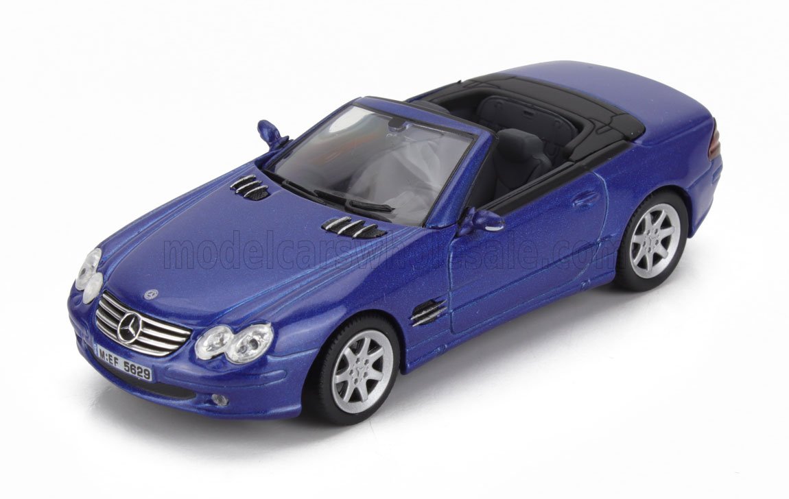 1:43 MERCEDES-BENZ Sl-class Sl600 Cabriolet Open (2003), blue - ABDEA008