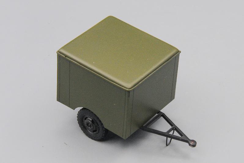 1:43 Прицеп одноосный, хаки - mal225