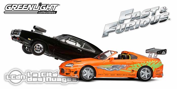1:43 DODGE Charger 1970 и TOYOTA Supra из к/ф 'Форсаж (1995), black / orange - 86250