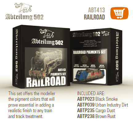 Набор пигментов RAILROAD PIGMENTS SET (Железная дорога) - ABT413