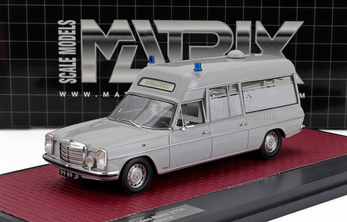 1:43 MERCEDES-BENZ W114 Estate Visser Ambulance (1971), grey - MX41302-281