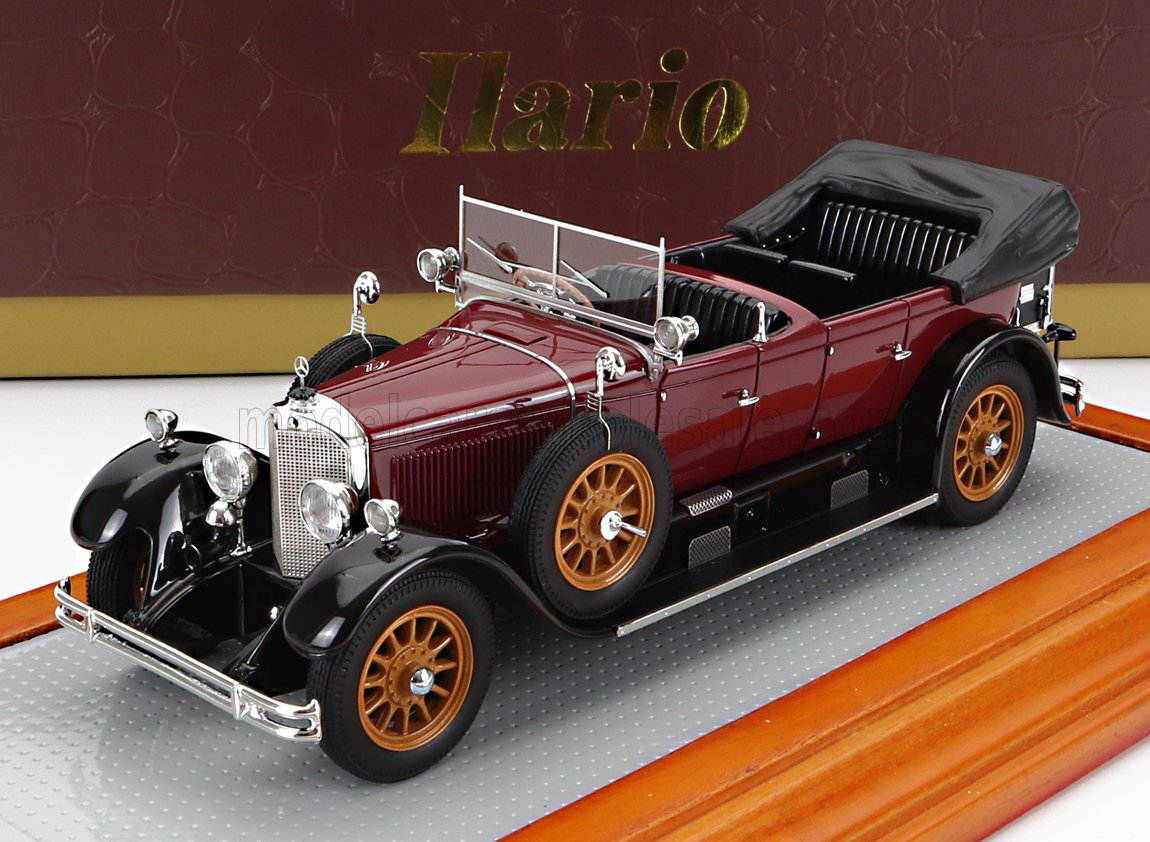1:43 MERCEDES-BENZ 15/70/100 Ps Typ 400 Tourenwagen Cabriolet Open (1924), Brown Black - IL43170