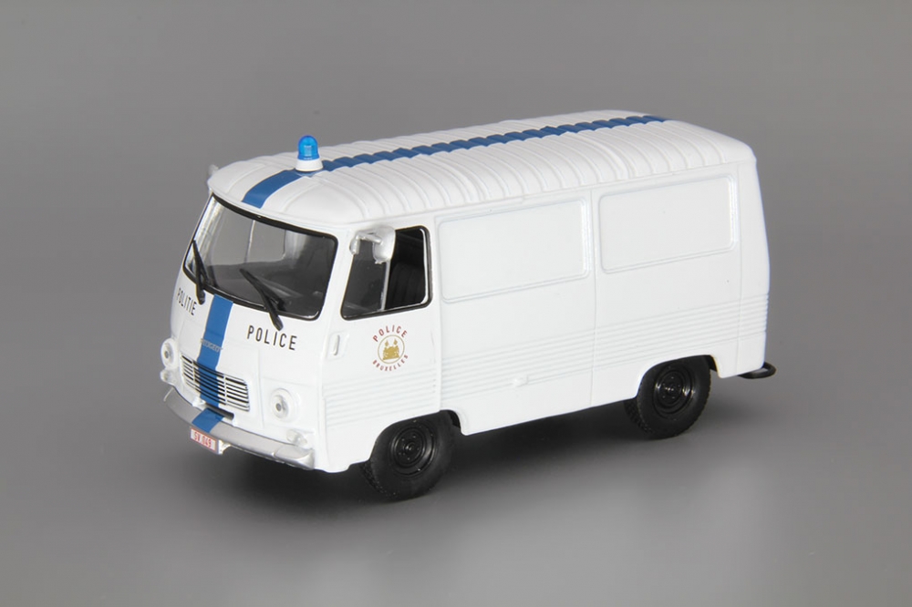 1:43 PEUGEOT J7, Полицейские Машины Мира 66, white / blue - PCW066