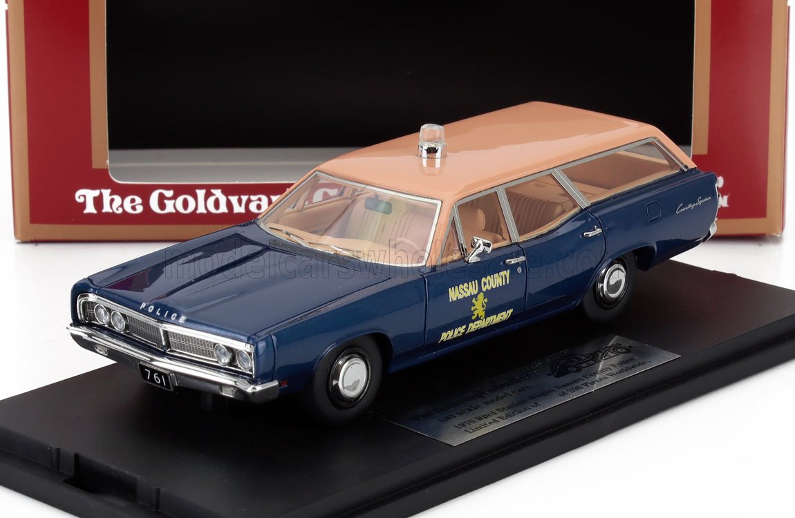 1:43 FORD Galaxie Sw Station Wagon Nassau County Police (1970), Blue Cream - GC094