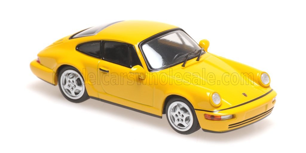 1:43 PORSCHE 911 Carrera Coupe (1992), Yellow - 940062920