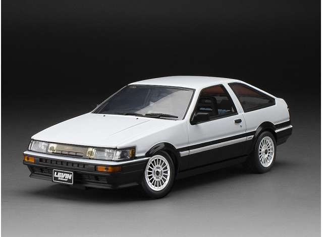 1:24 TOYOTA Corolla Levin (AE86) (1985), white, black - 51001