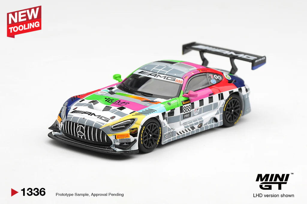 1:64 MERCEDES-BENZ AMG GT3 888 Mercedes-AMG Team GMR Meguiars Bathurst 12 hour (2025) - MGT01336-L