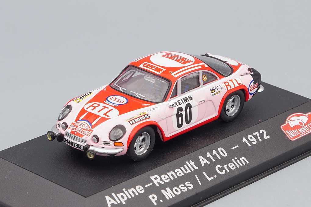 1:43 ALPINE RENAULT A110 #60 P.Moss/L.Crelin Rally Monte Carlo 1972 - 3575030