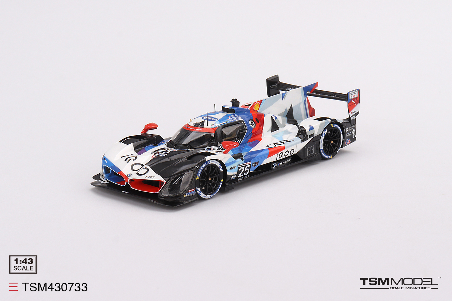 1:43 BMW M Hybrid V8 #25 - BMW M Team RLL - IMSA Sebring 12 Hrs 2nd Place 2023 - TSM430733-X1