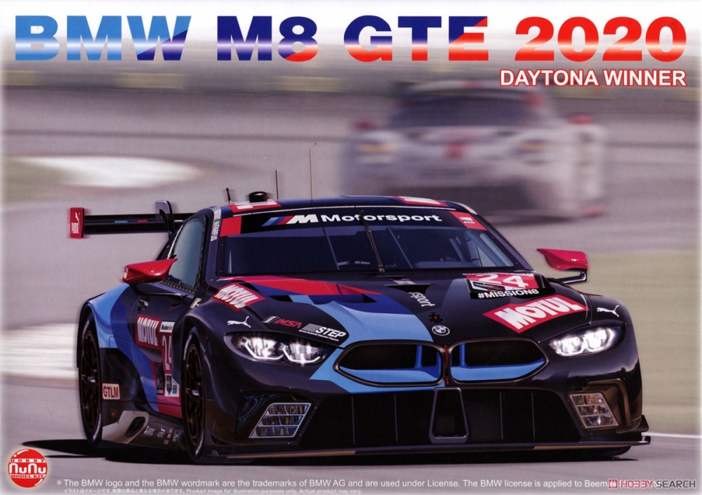 1:24 Сборная модель BMW M8 GTE 2020 Daytona Победитель - PN24036