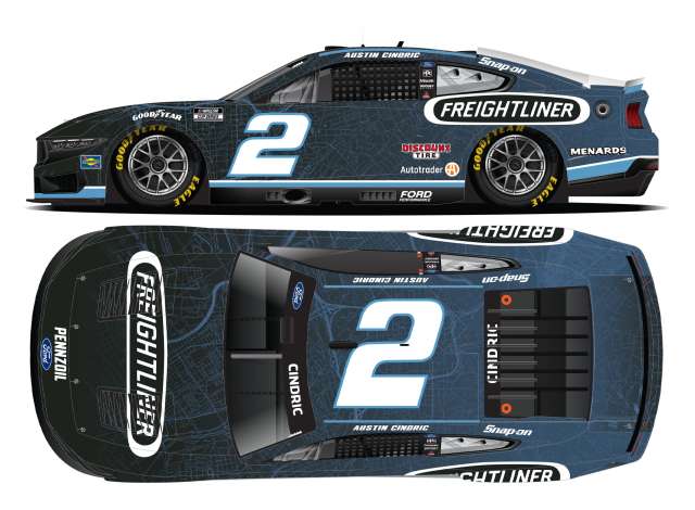 1:64 Ford Mustang #2 Austin Cindric *Freightliner*, blue/white 2025 - CX22565FRTAE