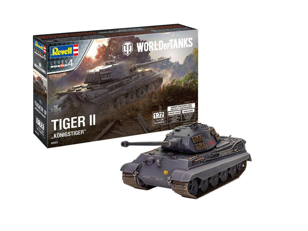 1:72 Сборная модель Tiger II Ausf. B 'Königstiger' 'World of Tanks' - 03503