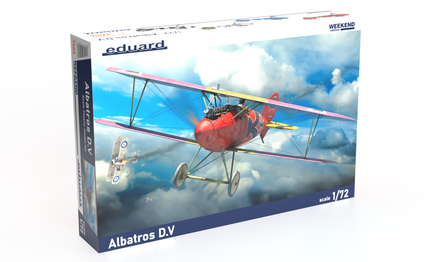 1:72 Сборная модель Истребитель Albatros D. V - 7406