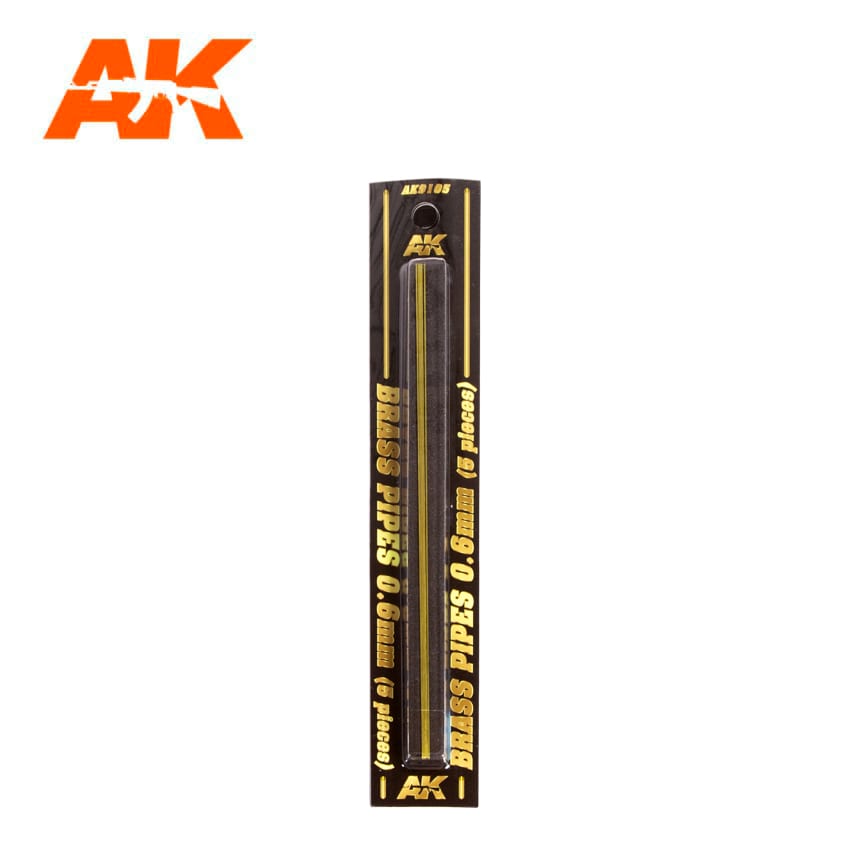 BRASS PIPES 0,6mm, 5 units - AK9105