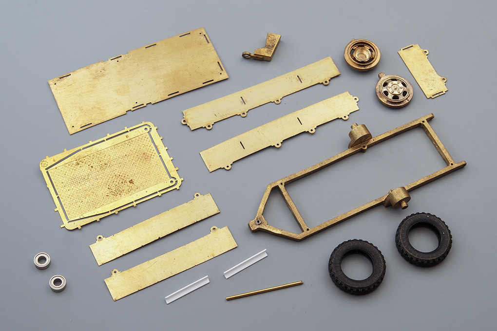 1:43 Сборная модель Прицеп для малой стройтехники - UMI005