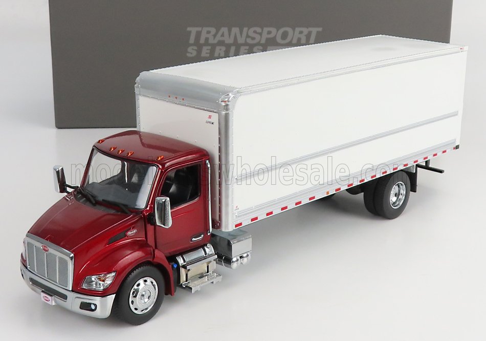 1:32 PETERBILT 536 Truck Cassonato 2010, Red Met White - 71106