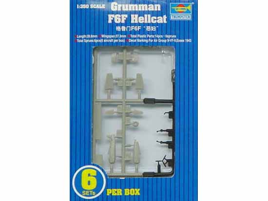 1:350 Сборная модель Американский самолет F-6F Hellcat (палубная авиация) - 06210