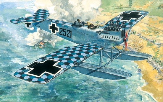 1:72 Сборная модель Немецкий истребитель Hansa-Brandenburg W.29 - 72163
