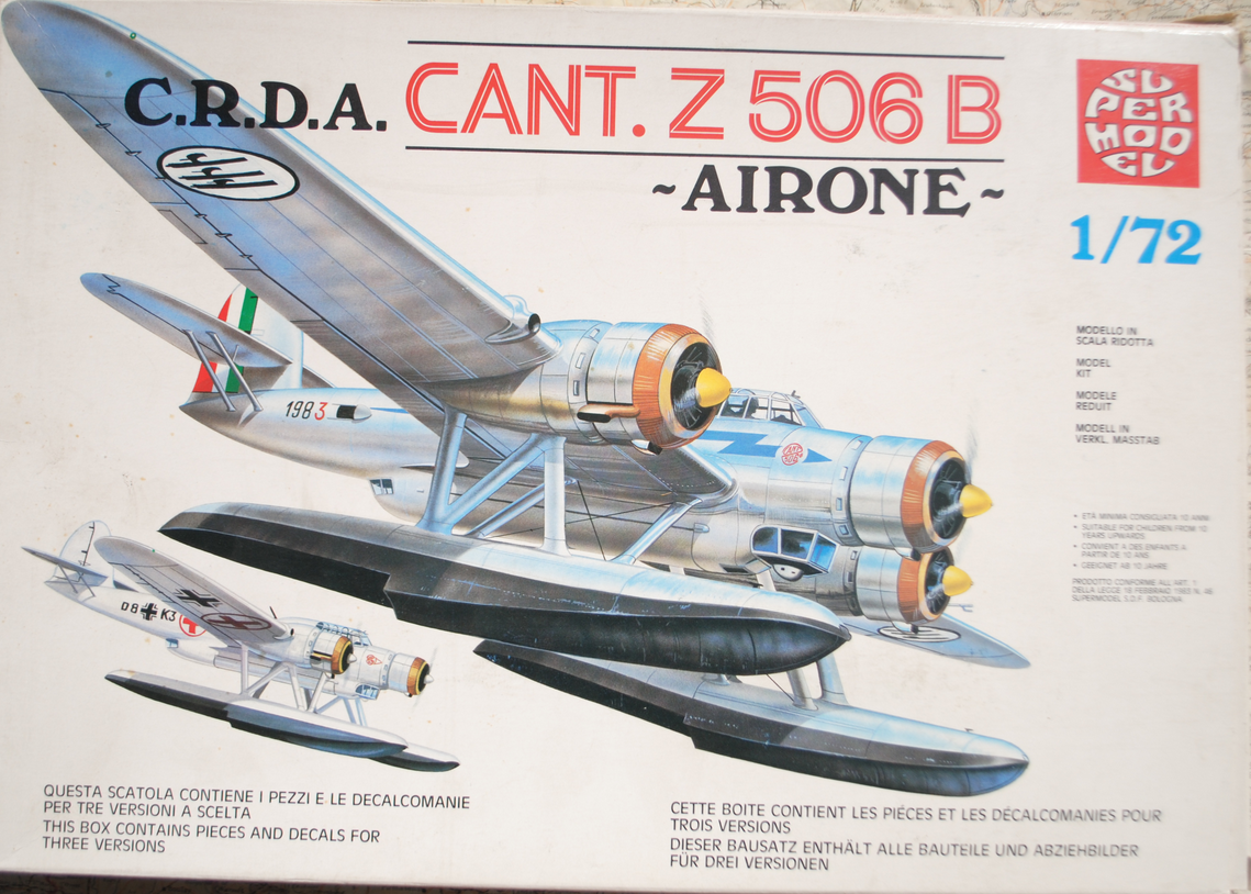 1:72 Сборная модель Самолет C.R.D.A. CANT.Z 506B Airone - 10-015-X1