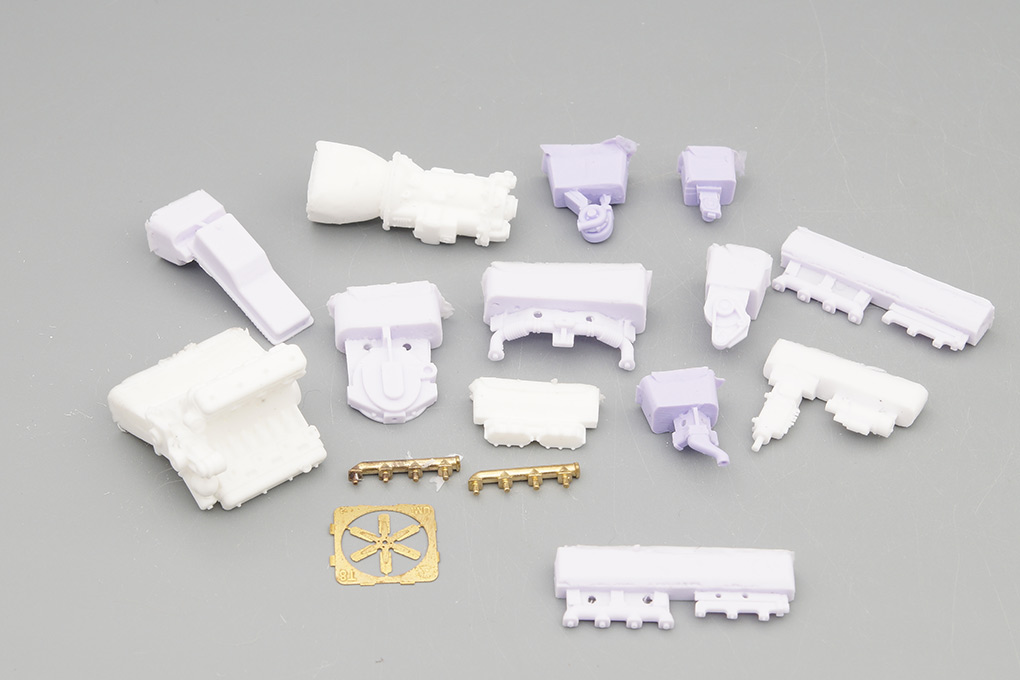 1:43 Сборная модель Ярославский двигатель-238ДЕ (поздние Минский) - UMI022