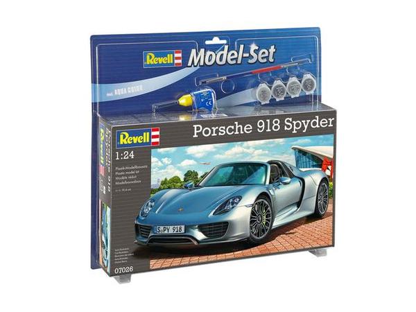 1:24 Сборная модель Porsche 918 Spyder (подарочный набор) - 67026