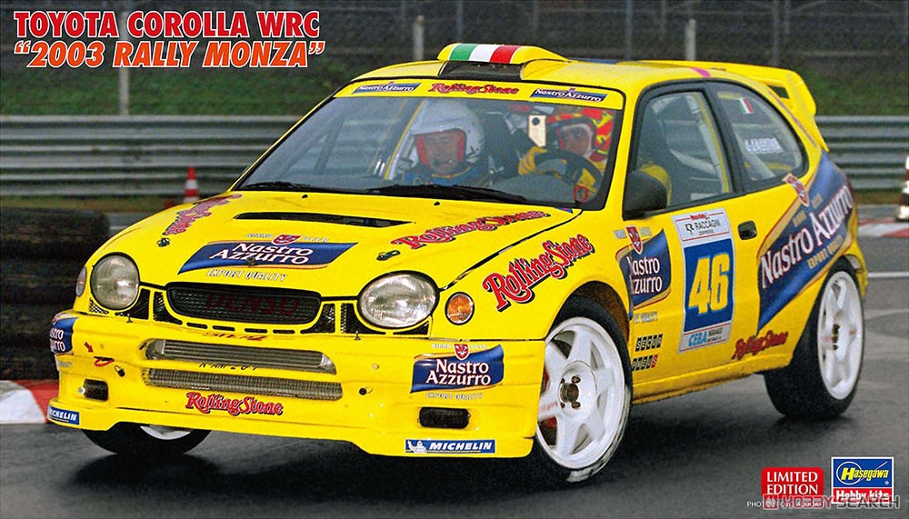 1:24 Сборная модель TOYOTA Corolla Wrc N 46 Rally Monza Show 2003 Valentino Rossi - Carlo Cassina - 20686