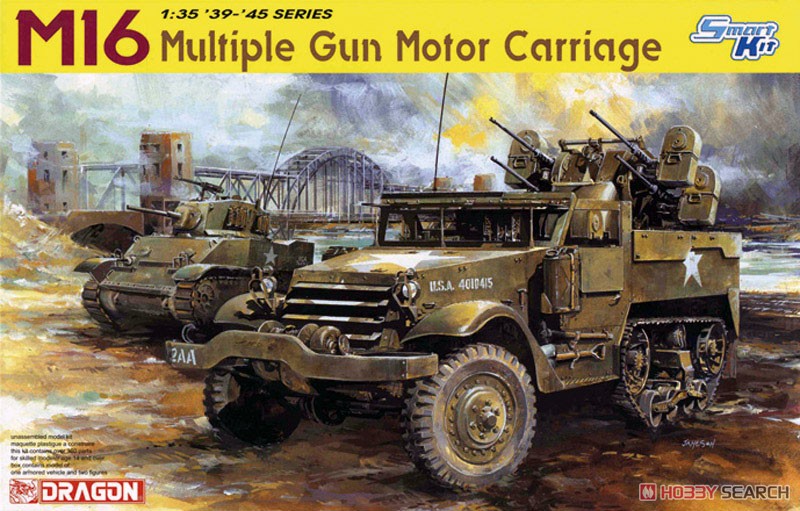 1:35 Сборная модель M16 MULTIPLE GUN MOTOR CARRIAGE (SMART KIT) - 6381