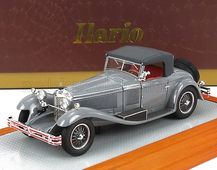 1:43 MERCEDES-BENZ 710ss Spider Sn36208 Roadster Cabriolet Castagna Closed (1929) - Current Car, Grey - IL43156