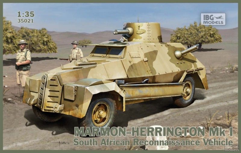 1:35 Сборная модель Британский бронеавтомобиль MARMON-HERRINGTON Mk.I - 35021