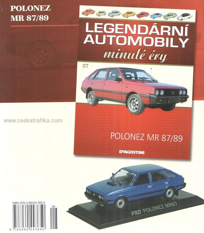 1:43 POLONEZ MR87, Legendarni automobily minule ery 57 - LAME057