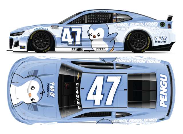 1:64 Chevrolet #47 Ricky Stenhouse Jr. *Pudgy Penguins*, white/blue 2025 - C472561PUDRT