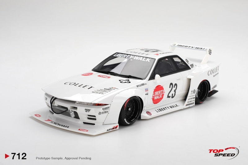 1:18 NISSAN Skyline GTR (R32) Kaido Works LB-Hinomaru (2025), white - TS0712