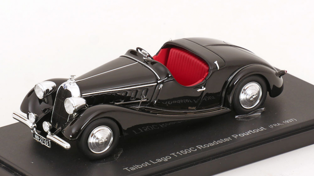 1:43 TALBOT Lago T 150 C Roadster Pourtout France (1937), black - 60076