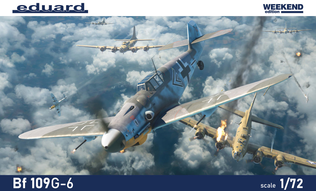 1:72 Сборная модель немецкий истребитель Bf 109G-6 (Weekend) - 7475