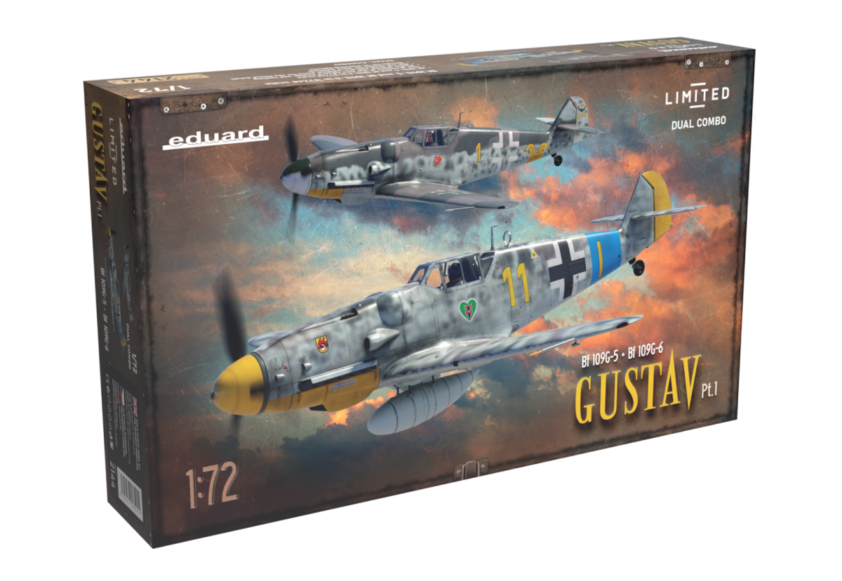 1:72 Сборная модель Limited Dual Combo Gustav Pt. 1 Bf 109 G-5 & G-6 - 2144