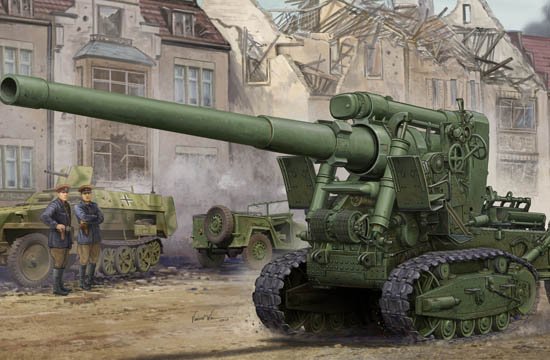 1:35 Сборная модель 152-мм пушка образца.1935 года БР-2 - 02338